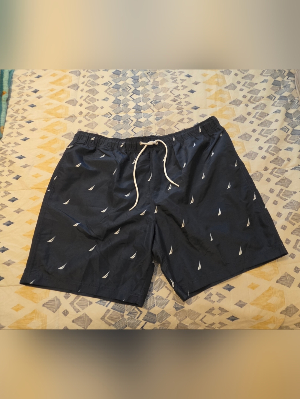 Men's Nautica XXL NWOT Navy Sail Print Swim Trunks